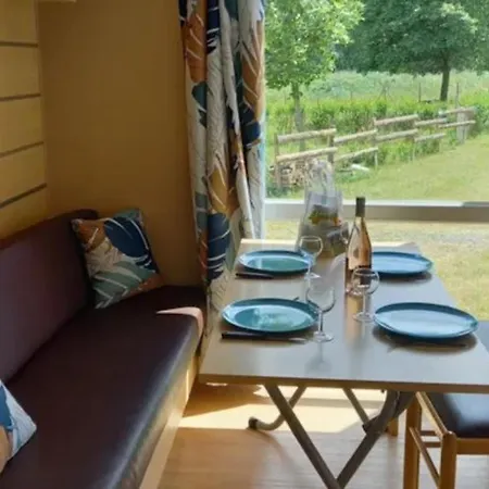 Camping Mobil-home Confortable Avec Terrasse Pour 6 Personnes - Api-1-52-543 *